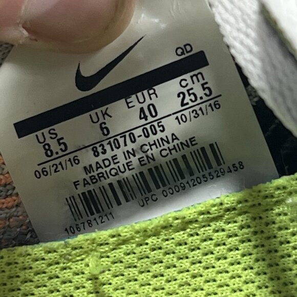 Nike Shoes Women Size 8.5 831070-005 Free RN Flyknit Lace Up Running Athletic - Picture 9 of 9